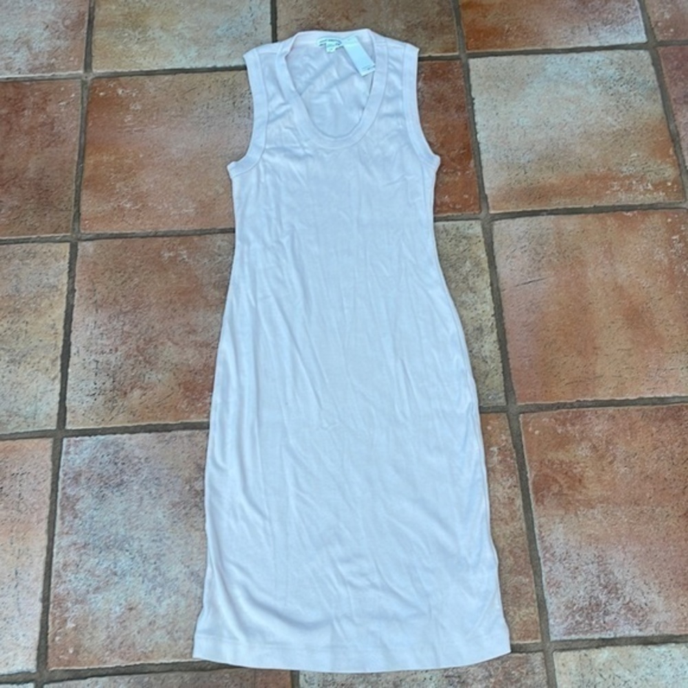 James Perse ribbed bodycon tank midi dress